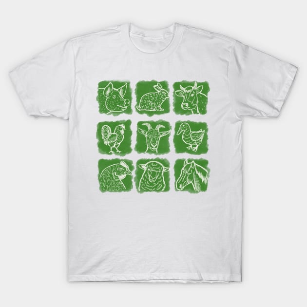 Farm animals G T-Shirt by Shyflyer